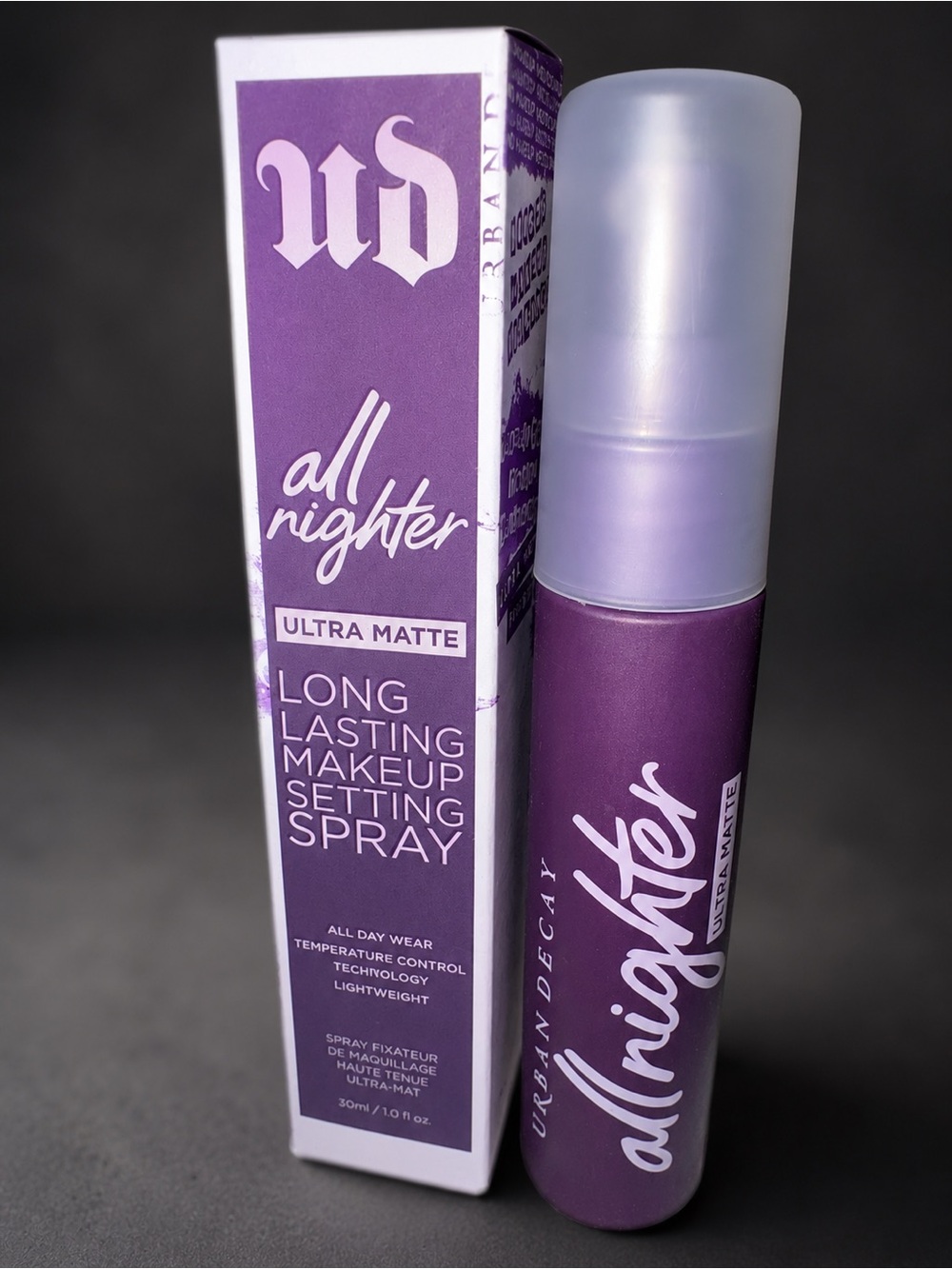 Urban Decay All Nighter Ultra Matte Setting Spray - Purple 30mL